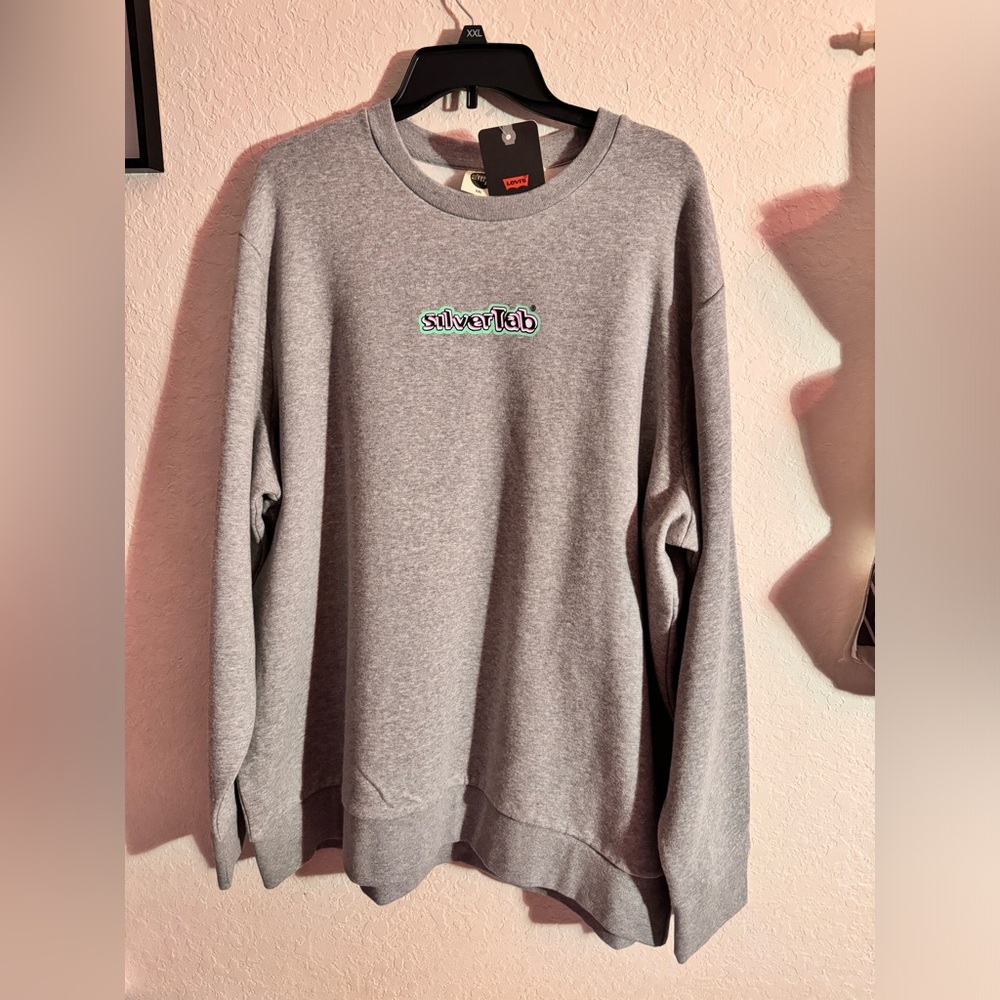 Men’s Levi’s Silvertab Gray Sweatshirt size XXL